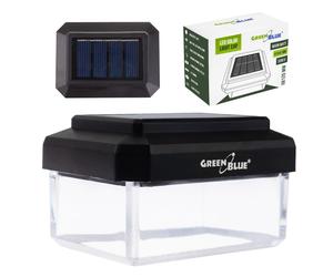 GreenBlue GB125 WW Solar LED Post Cap 60x40mm 3200K Warm White Black