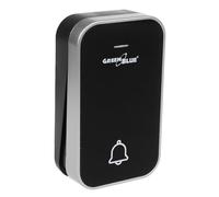 GreenBlue GB158 B Kinetic Wireless Bell Transmitter IP44 Battery-Free Black, Range up to 200m