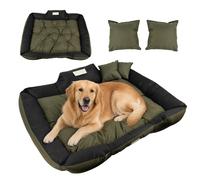 GreenBlue GB240 Waterproof Dog Bed Dog cushion with hard-wearing cover Washable bed for dogs Soft cushions included (Green, External Dimensions: 115x95 cm, Internal Dimensions: 100x80 cm)