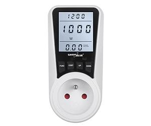 GreenBlue GB350 E Wattmeter Electricity Meter Power Consumption Energy Cost Meter Schuko Socket