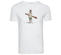 GreenBomb - Animal Donkey Surf Guide T-Shirt - T-shirt size XL, white