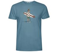 GreenBomb - Animal Donkey Surf Roll T-Shirt - T-shirt size XL, turquoise