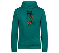 GreenBomb - Animal Raccoon Hike Star Hoodie Cotton - Hoodie size M, turquoise