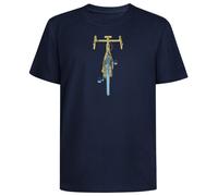 GreenBomb - Bike Front Stamp Fusion T-Shirt - T-shirt size S, blue