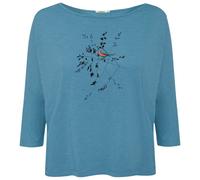 GreenBomb - Women's Animal Bird Branch Simper L/S - Longsleeve size XS, blue
