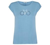 GreenBomb - Women's Bike Handdrawn Timid - T-shirt size M, blue