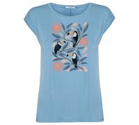 GreenBomb - Women's Tucan Flower Timid - T-shirt size XS, blue