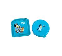 Greenbrier International, Inc. Bluey Lunch Box 2 Piece Set Kit - Includes 1 Reusable Sandwich Container and 1 Snack Bowl Kids Lunch Box Travel To Go Food - BPA Free