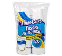 To Go Coffee Cups Disposable, INSULATED, Foam Beverage Cups, 40 Cups - 16 oz. Great Choice for Coffee, Tea, Hot Chocolate or ANY HOT/COLD Beverages. Best Foam Cups for the Money (40)