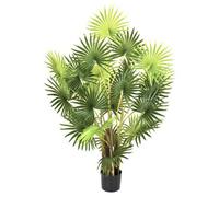 GreenBrokers Artificial Finger Fan Palm Tree In Pot 4Ft/120Cm