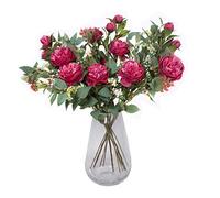 GreenBrokers Artificial Flowers for Life - Dark Pink Peony Mix