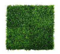 GreenBrokers Artificial Green Wall Hedge With Leaf Foliage And Purple Flowers (Pack Of 4) -Uv Stable Vertical Garden