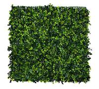 GreenBrokers Artificial Green Wall Hedge With Mixed Leaf & Ivy Type Foliage (Pack Of 4) - Uv Stable Vertical Garden