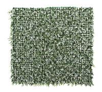 GreenBrokers Artificial Green Wall Hedge With Small White Leaf Foliage (Pack Of 4) - Uv Stable Vertical Garden