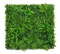 GreenBrokers Artificial Premium Green Wall Hedge With Mixed Leaf Foliage (1M X 1M) - Uv Stable Vertical Garden
