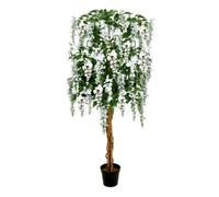 Greenbrokers Artificial White Wisteria Tree 150Cm/5Ft