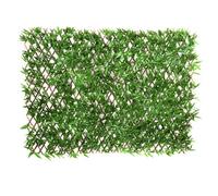 Greenbrokers Expanding Green Leaf Artificial Bamboo Willow Trellis (1M X 2M)