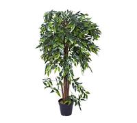 Greenbrokers Artificial Ficus Weeping Fig Tree Plant 140cm, Green