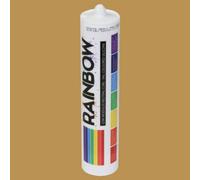GreenBrokers Rainbow Ral 1011 Brown Beige Coloured Silicone Sealant 300Ml Durable & Anti-Mould For Kitchen, Bathroom & Showers