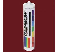 GreenBrokers Rainbow Ral 3005 Wine Red Coloured Silicone Sealant 300Ml Durable & Anti-Mould For Kitchen, Bathroom & Showers