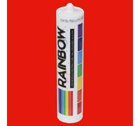 GreenBrokers Rainbow Ral 3020 Traffic Red Coloured Silicone Sealant 300Ml Durable & Anti-Mould For Kitchen, Bathroom & Showers