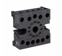Greenbrook Round 11 pin DIN Rail base for Plug in 3 Pole Relay