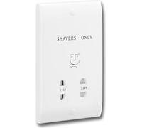 GREENBROOK SOCKET SHAVER - Bathroom Shaver Sockets - Double Gang -Curved Front Face SHAS-