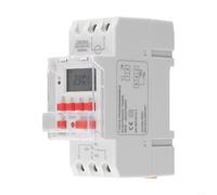 Greenbrook T80-C Digital DIN Rail Mounting Switch 30A High Load 85-265VAC 7 Days Programmable with LCD Display for Electrical Systems(220V)