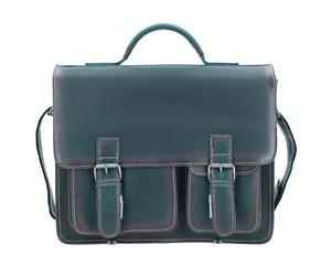 Greenburry Briefcase leather 39 cm green