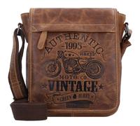 Greenburry Cafe-Racer Shoulder bag Genuine Leather 23 cm brown