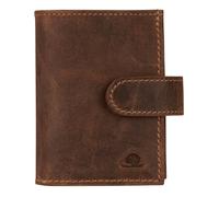 Greenburry Card case Vintage Original RFID Card Double Slider Zip Brown