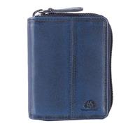 Greenburry Destressed Card Case RFID Navy Blue Dark Blue