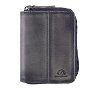 Greenburry Destressed Card Case RFID Silver Grey Anthracite