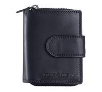 Greenburry Leather Purse Fiorentina RV Wallet RFID Black