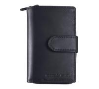 Greenburry Leather Purse Fiorentina RV Wallet RFID Black