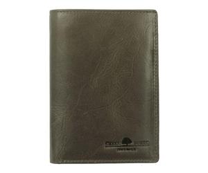 Greenburry Leather Purse Newport Wallet British Green Olive