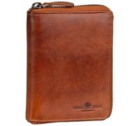 Greenburry Leather Purse Newport Zip Around Wallet Caramel Light Brown