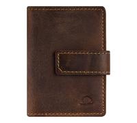 GREENBURRY money clip Vintage Card-Clip Case RFID Brown