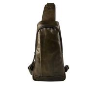 Greenburry Newport shoulder bag leather 33 cm green
