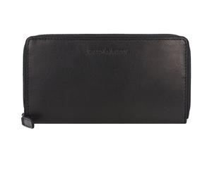 Greenburry Pure Black Wallet RFID protection Leather 19.5 cm black