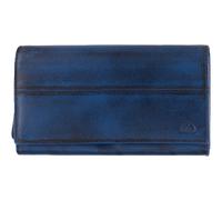 GREENBURRY purse Destressed Long Wallet RFID Navy Blue