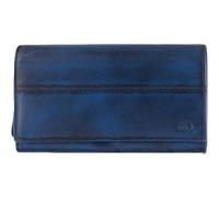 Greenburry Purse Destressed Long Wallet RFID Navy Blue Dark Blue