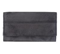 Greenburry Purse Destressed Long Wallet RFID Silver Grey Anthracite