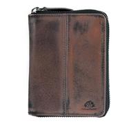 Greenburry Purse Destressed RV-Wallet RFID Teak Brown Dark Brown