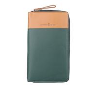 Greenburry Purse Duett RV-Long Wallet RFID Bottlegreen/Tan Dark Green