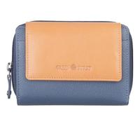 Greenburry Purse Duett RV-Wallet RFID Greyblue/Tan Blue-Grey