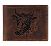 GREENBURRY purse Vintage Wallet Brown Cow