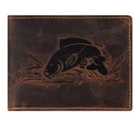 Greenburry Purse Vintage Wallet Brown Karpfen