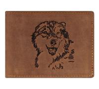 GREENBURRY purse Vintage Wallet Brown Wulf
