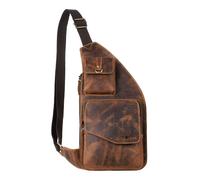 GREENBURRY Sling Bag Vintage Sling Bag Brown